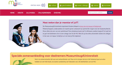 Desktop Screenshot of museumjeugduniversiteit.nl